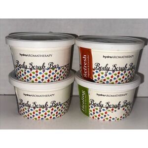 HydraAromatherapy Wellness Collection Body Scrub Bar Lot Of 4 Hydra Aromatherapy